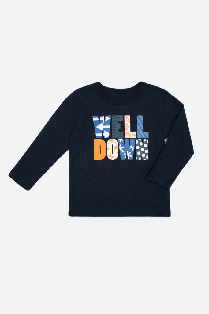 Лонгслив Цветные буквы