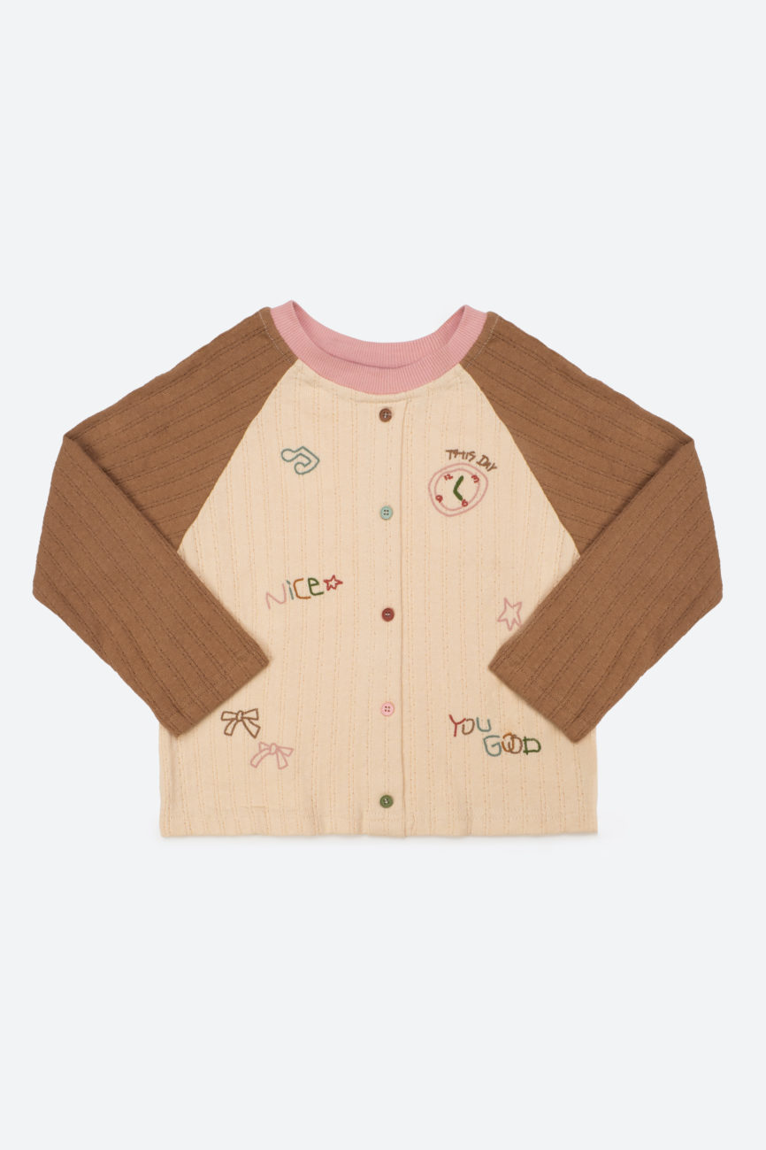 Кардиган с вышивкой