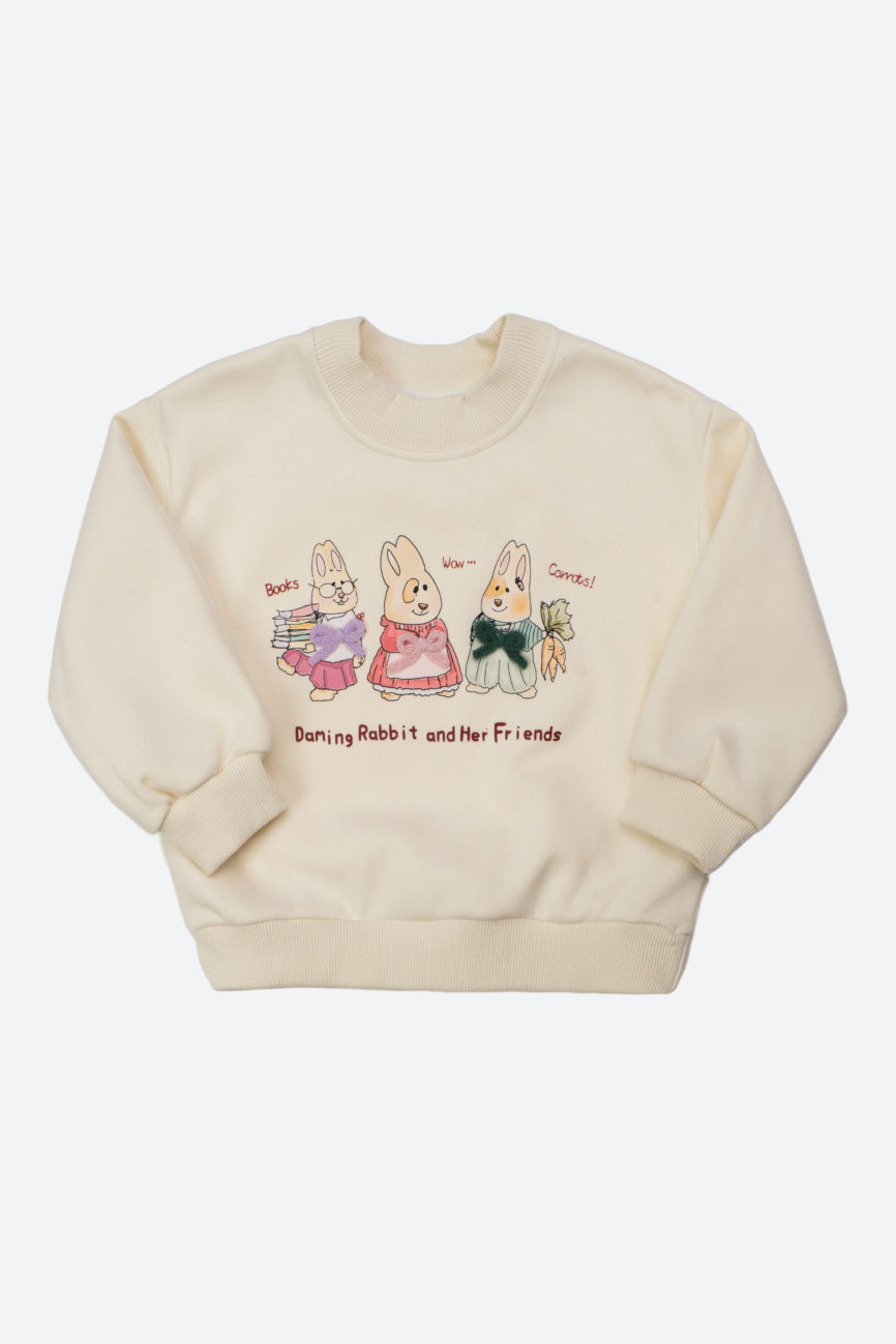 Свитшот зайчики с бантами