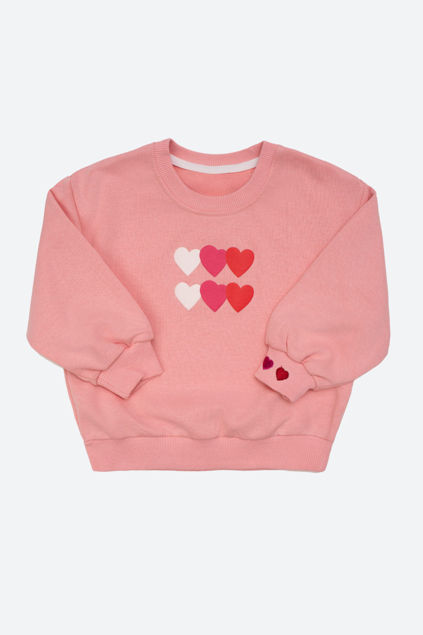 Свитшот сердечки