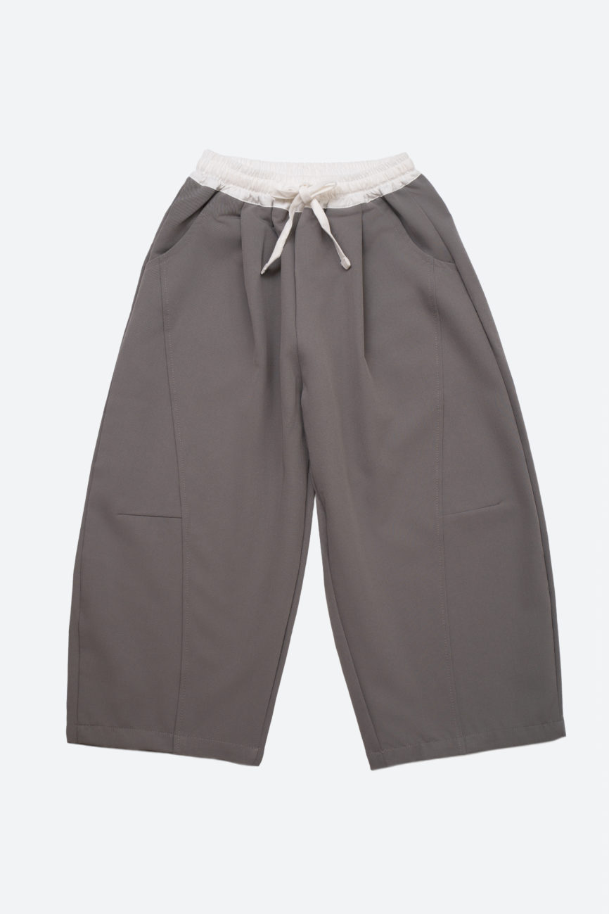 Брюки Трубы с белой резинкой