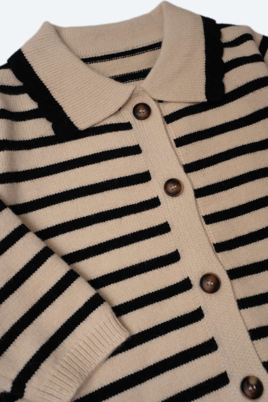 Комплект вязаный в полоску