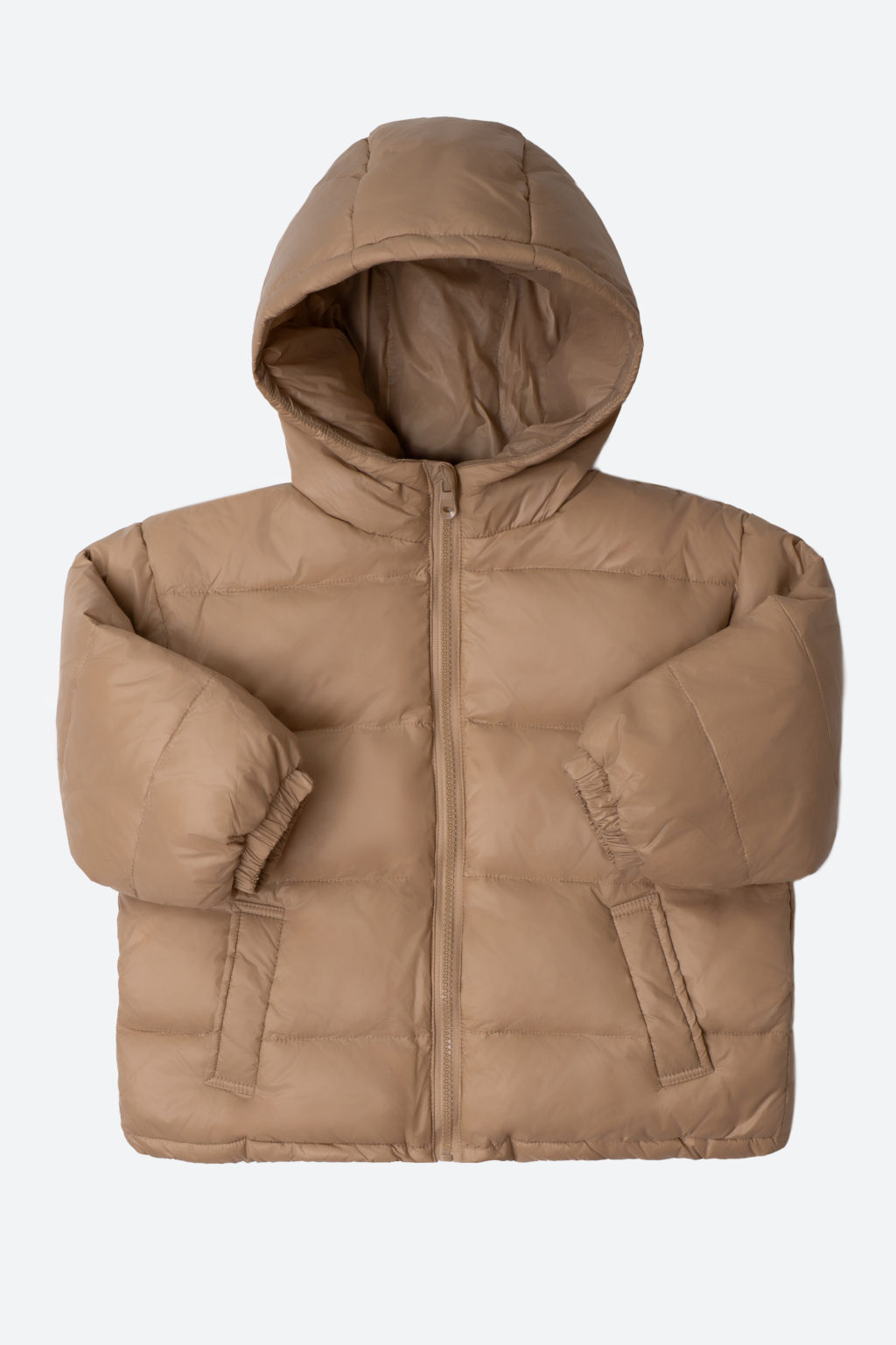 Куртка пуховая бежевая