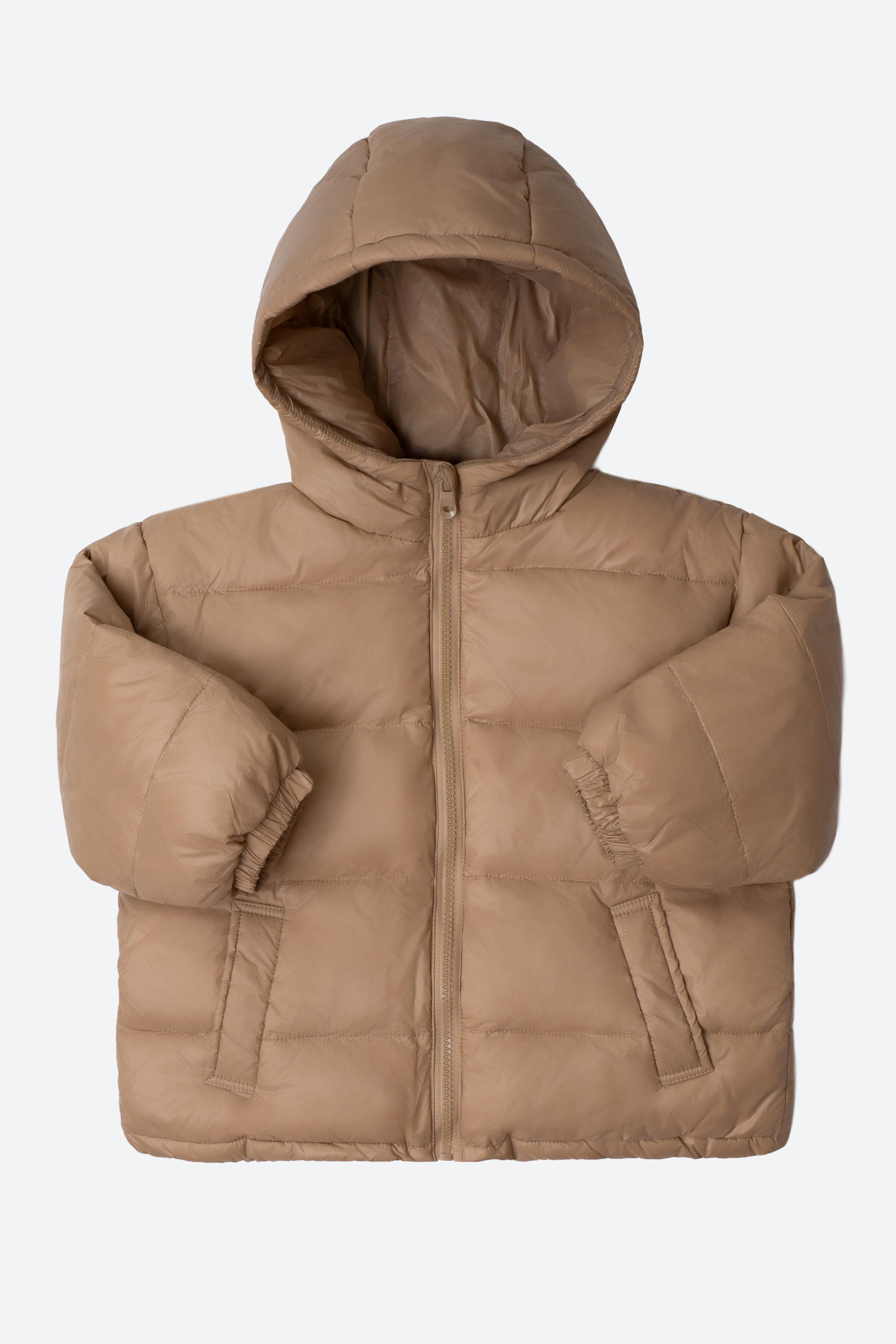 Куртка пуховая бежевая