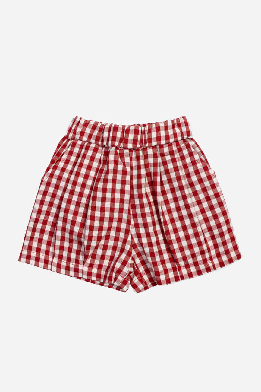 Шорты Красная клетка