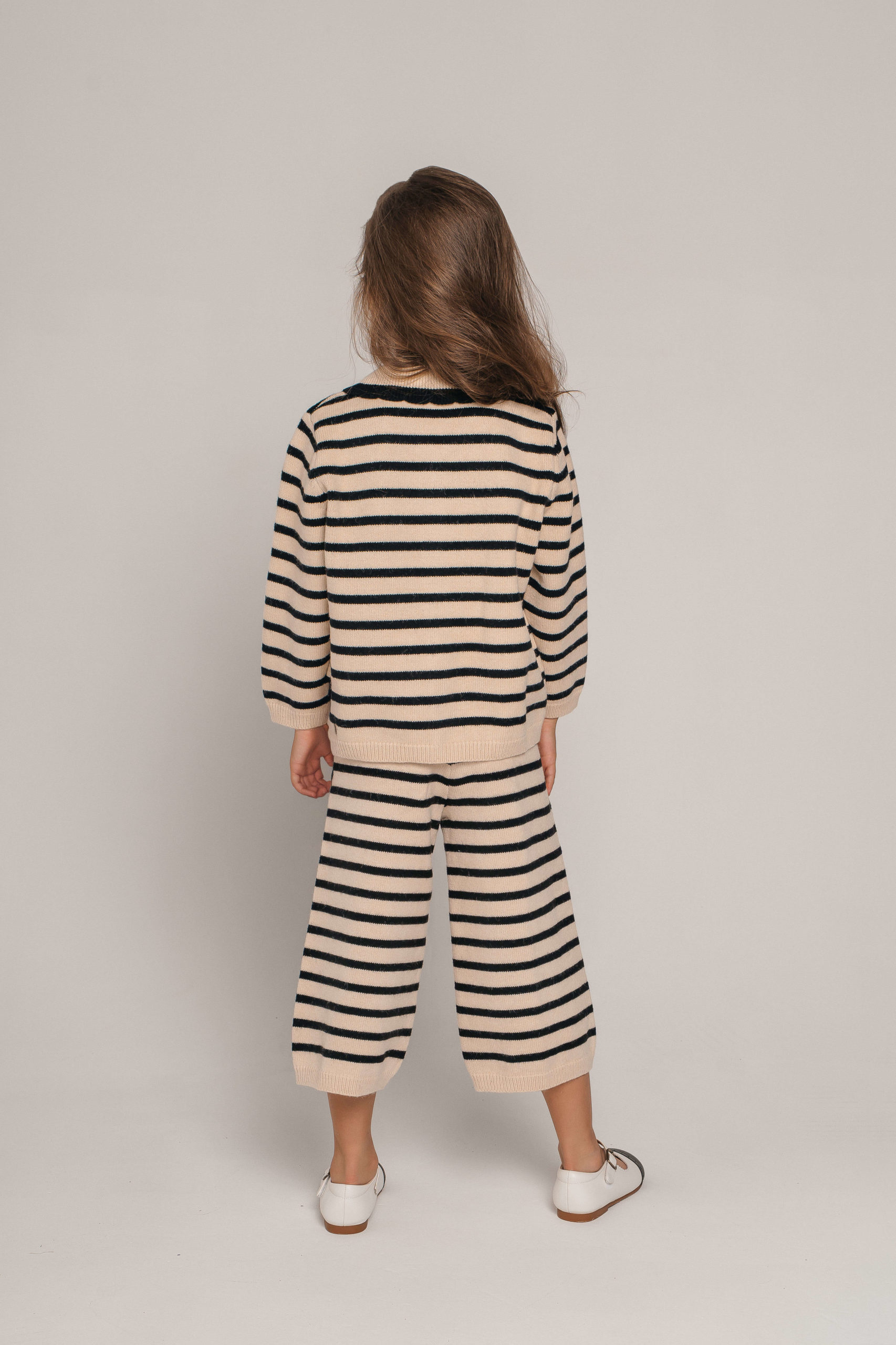 Комплект вязаный в полоску