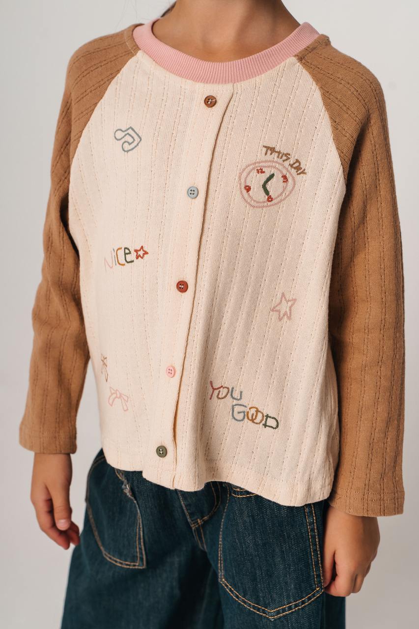 Кардиган с вышивкой