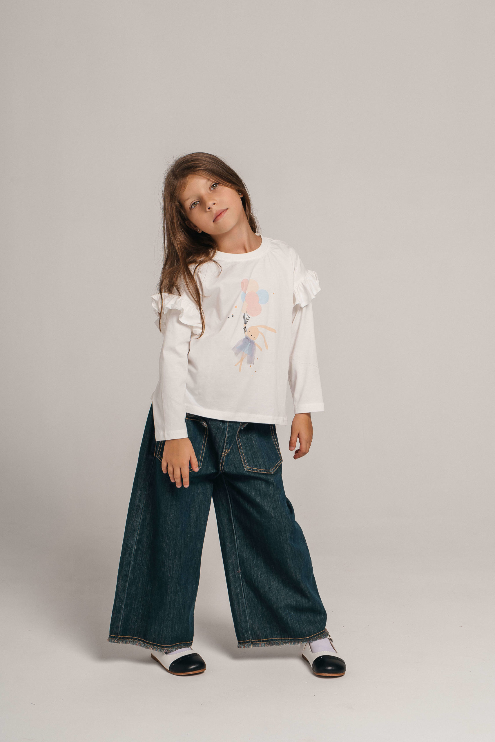 Лонгслив заяц с шарами