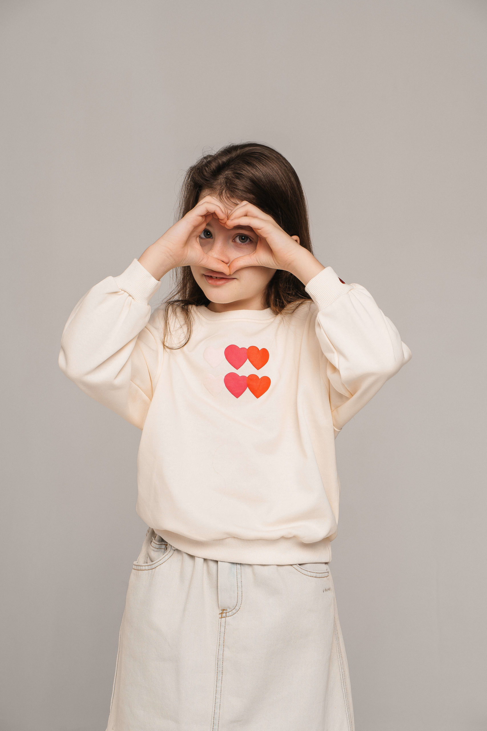 Свитшот сердечки